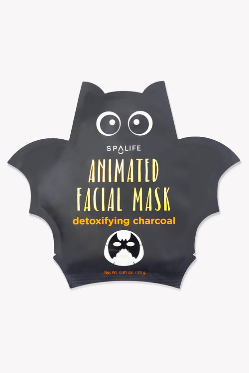 Boo Basket Gift | Detoxifying Charcoal Facial Mask Halloween Animated Bat Mask