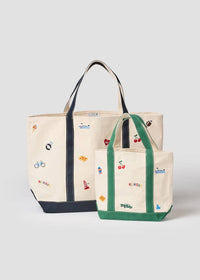 Michigan Gifts | Michigan Icons Small Embroidered Tote