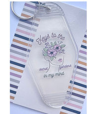 Taylor Swift inspired keychain|secret gardens in my mind