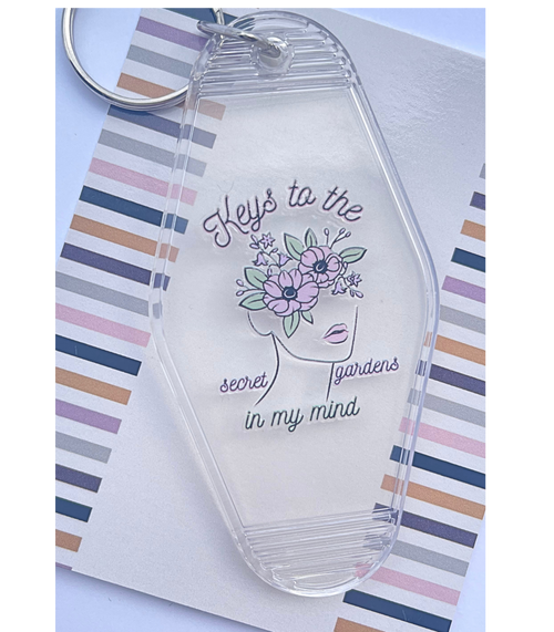 Taylor Swift inspired keychain|secret gardens in my mind