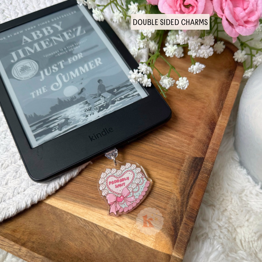 Probably smut Kindle Charm, Kindle case accessories, bookish