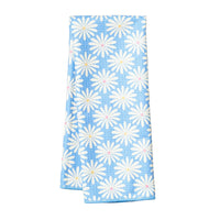 Anywhere Towel Reversible - Blue + Yellow Daisy Patern - RJW All a Buzz