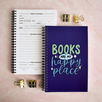 Books / Happy Place Reading Journal | Book Review Tracker