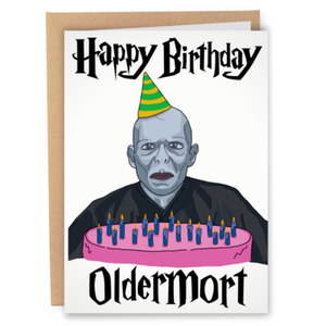 Oldermort Funny Birthday Card
