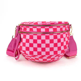 The Avril | Checkered Sling Crossbody Bag - Plus Sized Friendly Belt Bag