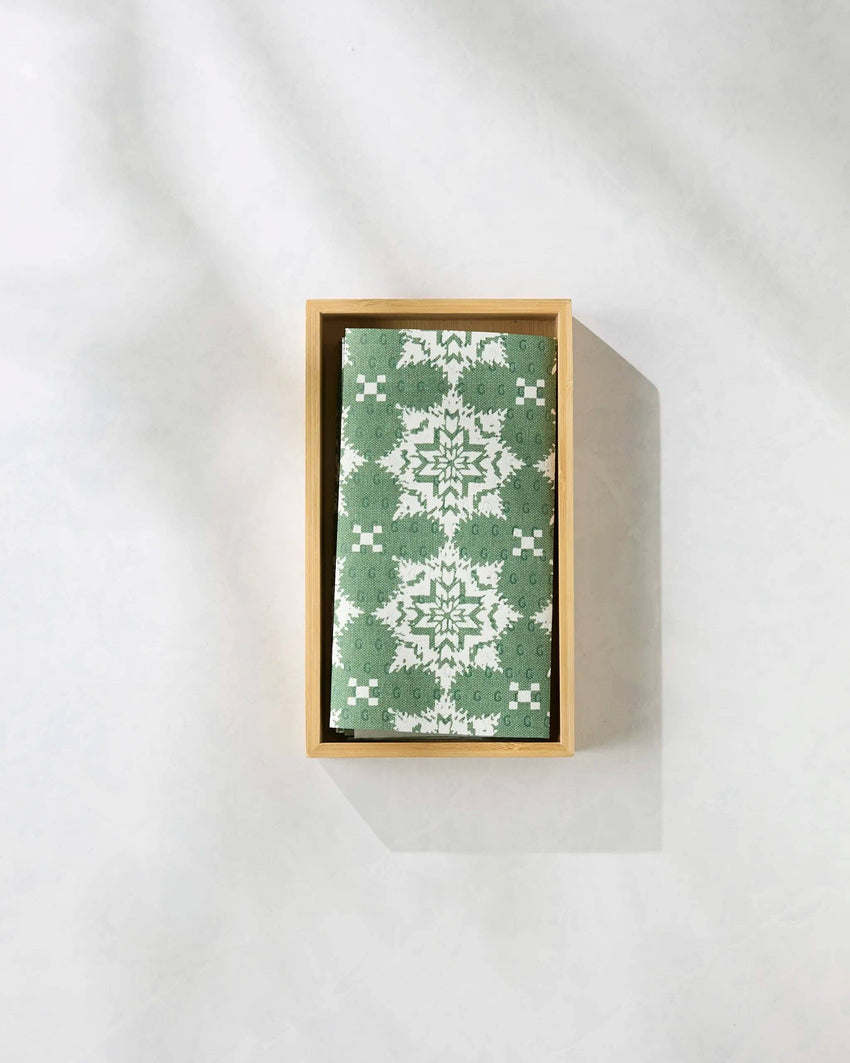 Iceflower Green Not Paper Towel - Set of 6