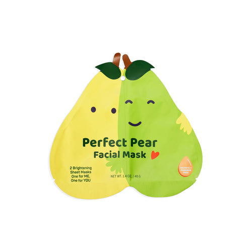 Face Mask Set for Two | Perfect Pear Infused sheet facial mask  (2 in 1)