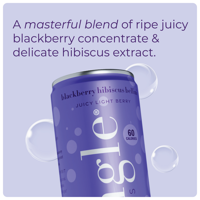 Blackberry Hibiscus Bellini