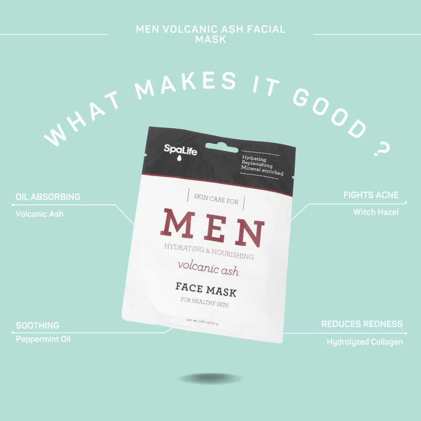 Men's Volcanic Ash Hydrating Facial Mask