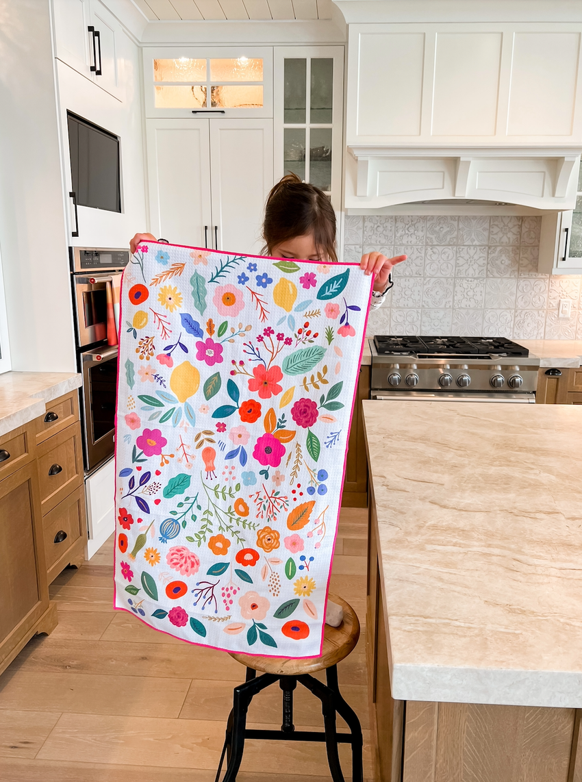 Kitchen Towel | Wildflower Bright Design