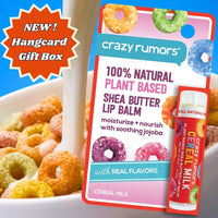 All Natural, Vegan Cereal Milk Lip Balm Hangcard