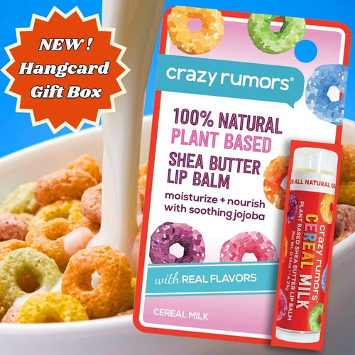 All Natural, Vegan Cereal Milk Lip Balm Hangcard