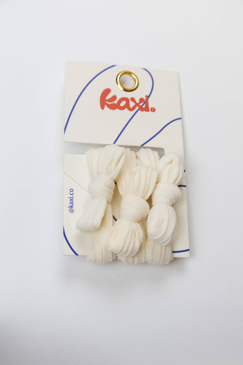 KAXI Bow Hair Ties — No-Damage Nylon Hair Ties