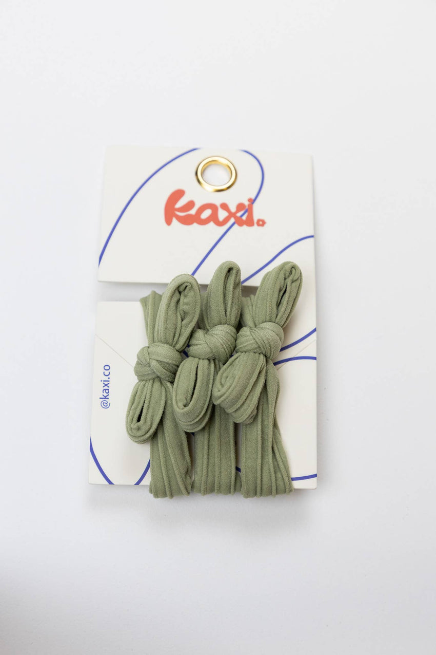 KAXI Bow Hair Ties — No-Damage Nylon Hair Ties