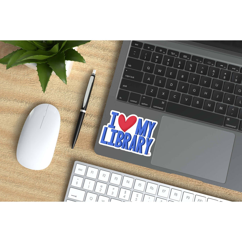 I ❤️ My Library | Waterproof, Vinyl Sticker