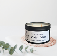 Winter Cabin- Cypress + Fraser Fir + Cinnamon - 6 oz. Tin