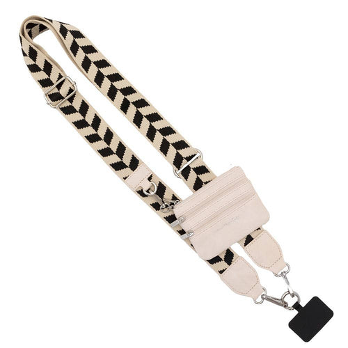 Clip & Go Strap with Zippered Pouch – Chevron Collection