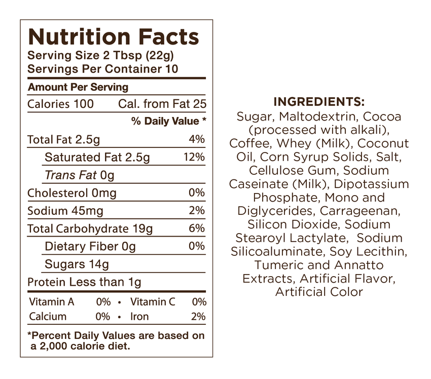 SALE! Butter Rum Cafe Mocha 8oz Can