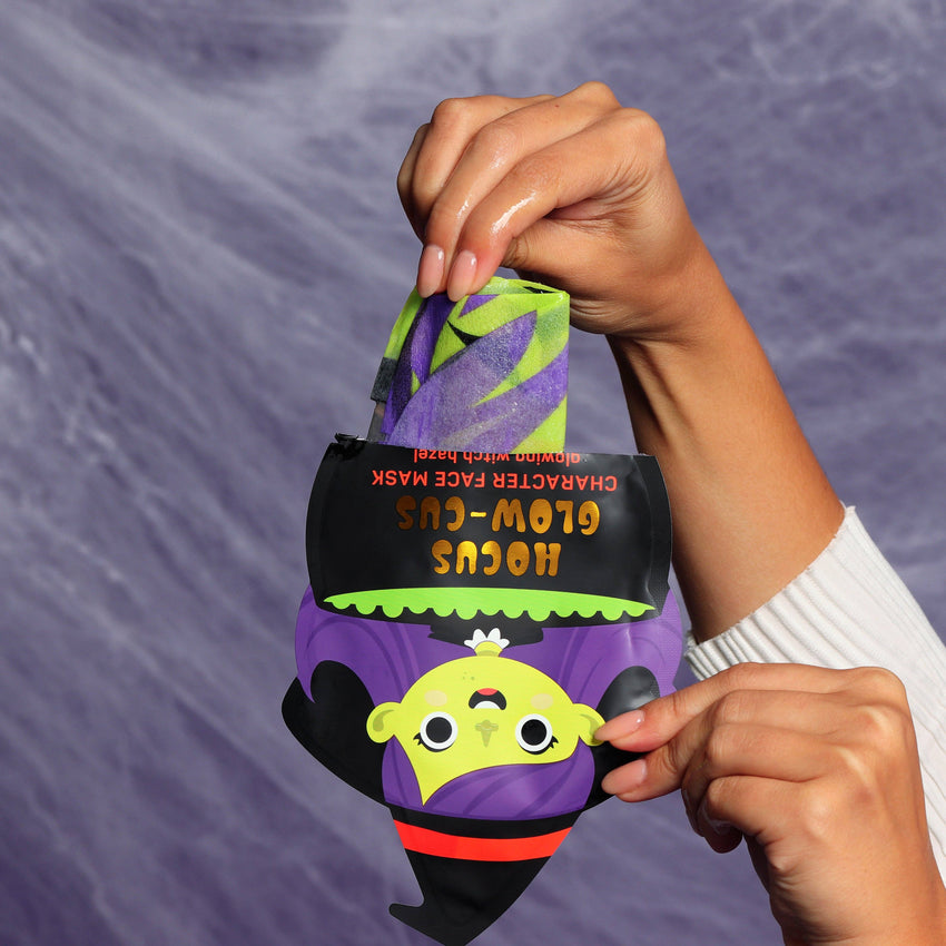 Boo Basket Gift | Hocus Glow-cus Glowing Witch Halloween Face Mask