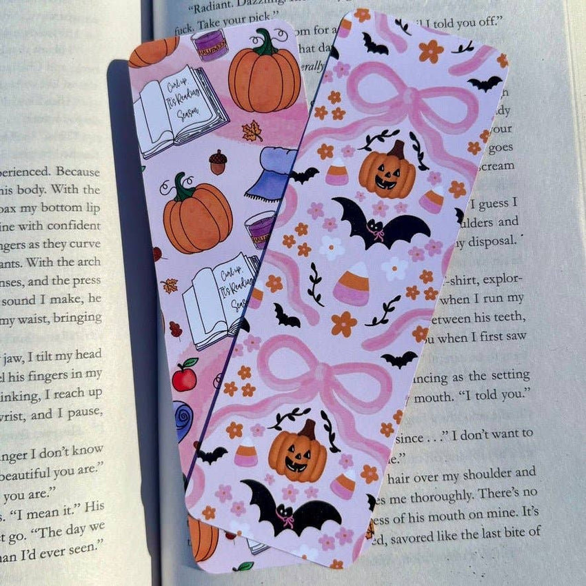 Curl Up, it's Reading Season Dual-Sided Matte Cardstock Bookmark