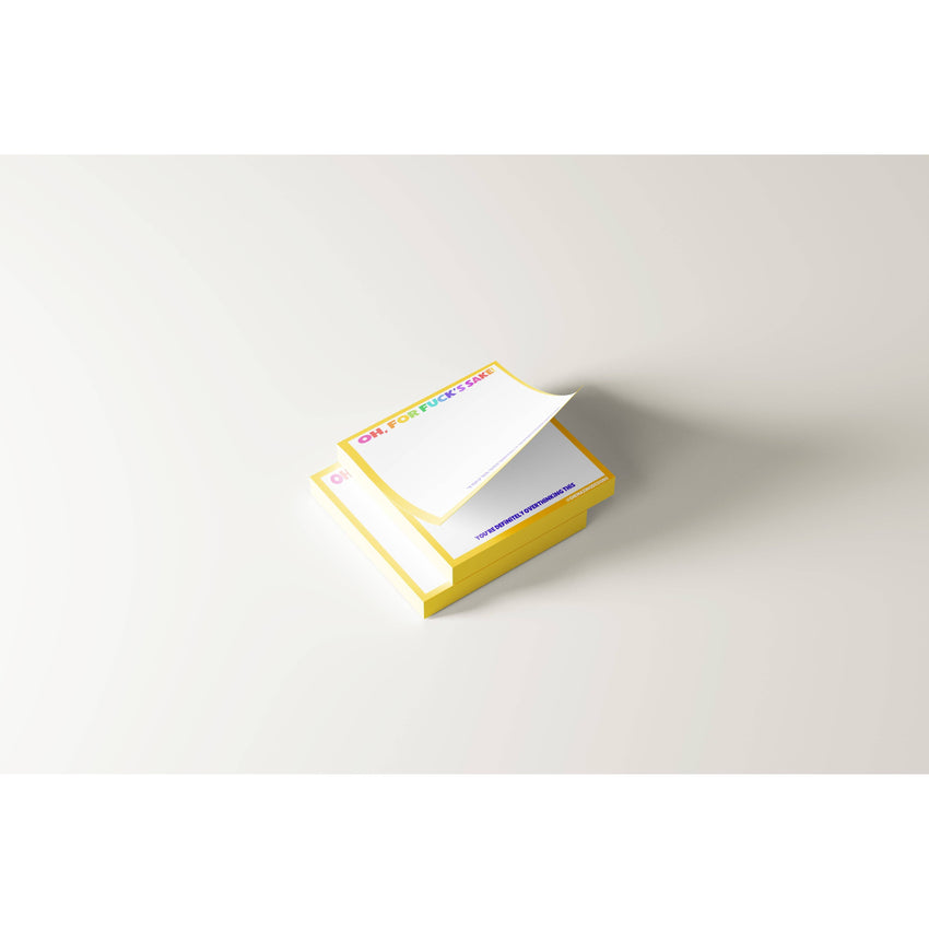 Sticky Notes Post It/For Fuck's Sake / funny, snarky, vulgar