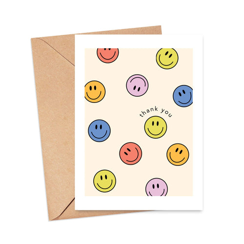Smiley Thank You Card