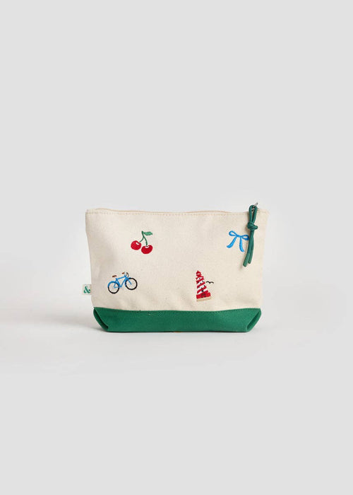 Michigan Gifts | Michigan Icons Embroidered Pouch