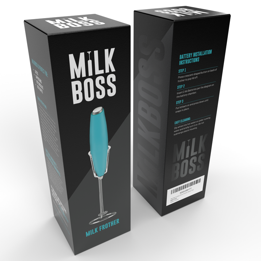 Handheld Milk Frother With Holster Stand-Milk Boss