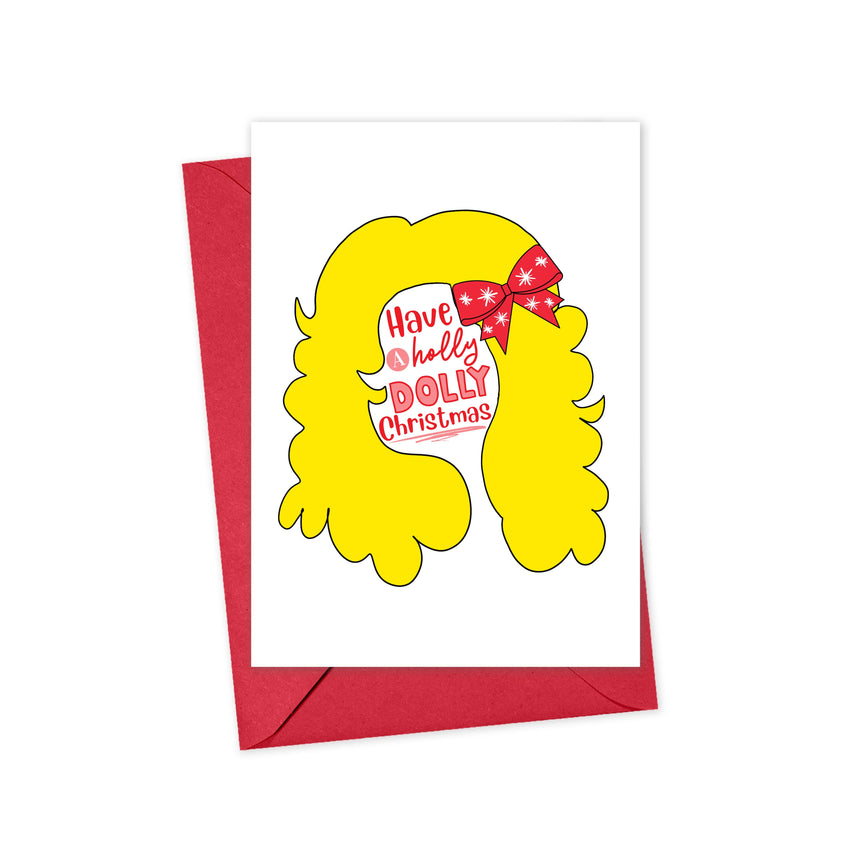 Christmas Card | Have a Holly Dolly Christmas