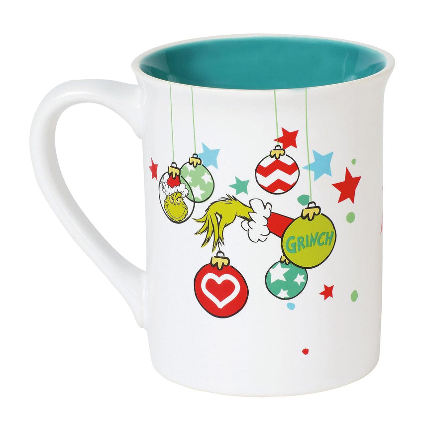 Resting Grinch Face Holiday Ceramic Mug