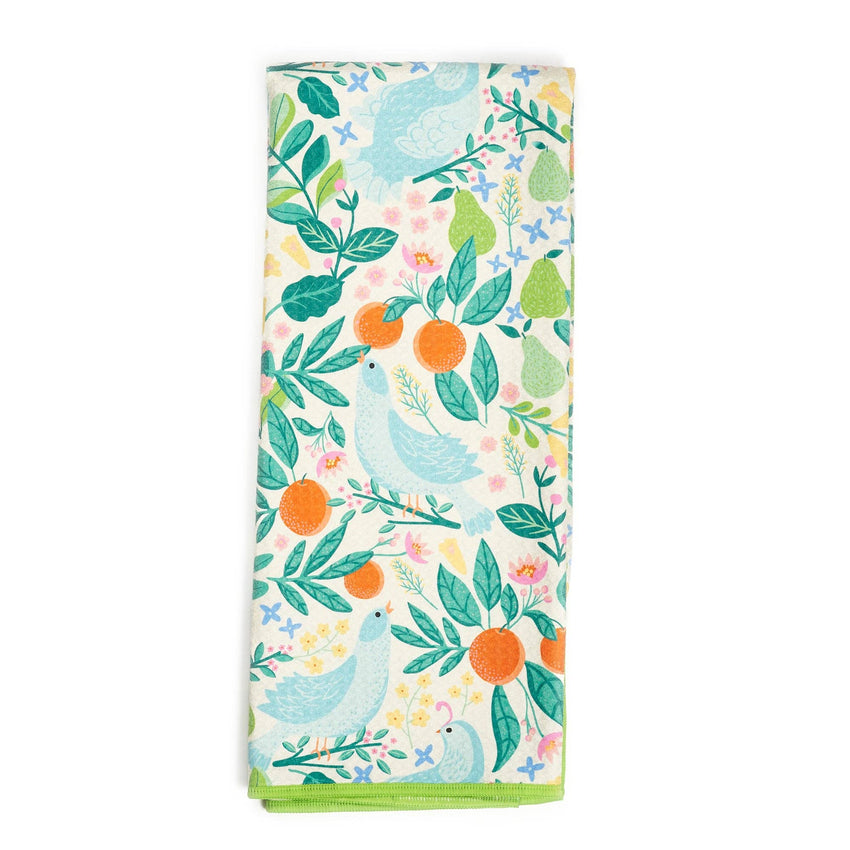 Anywhere Towel Reversible - Bright Spring Floral with Citrus - MT Partridge Family