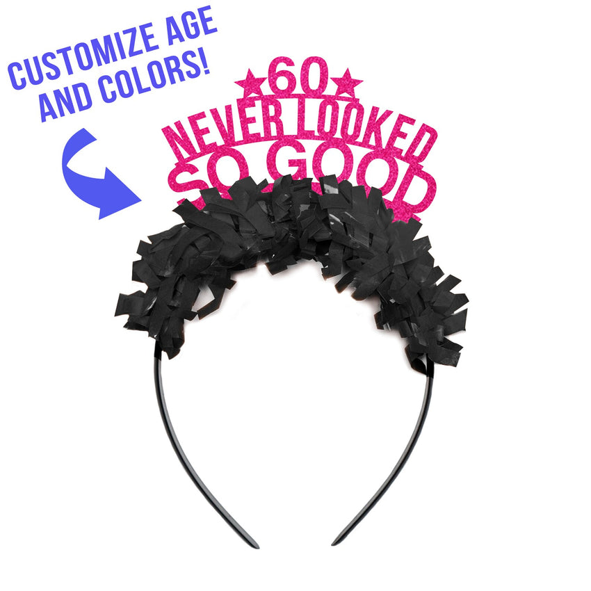 60th Birthday Party Headband for Adults