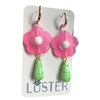 Happy Spring Flower Statement Earrings