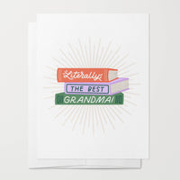 Literally The Best Grandma Card | Book Lover Greeting Cards