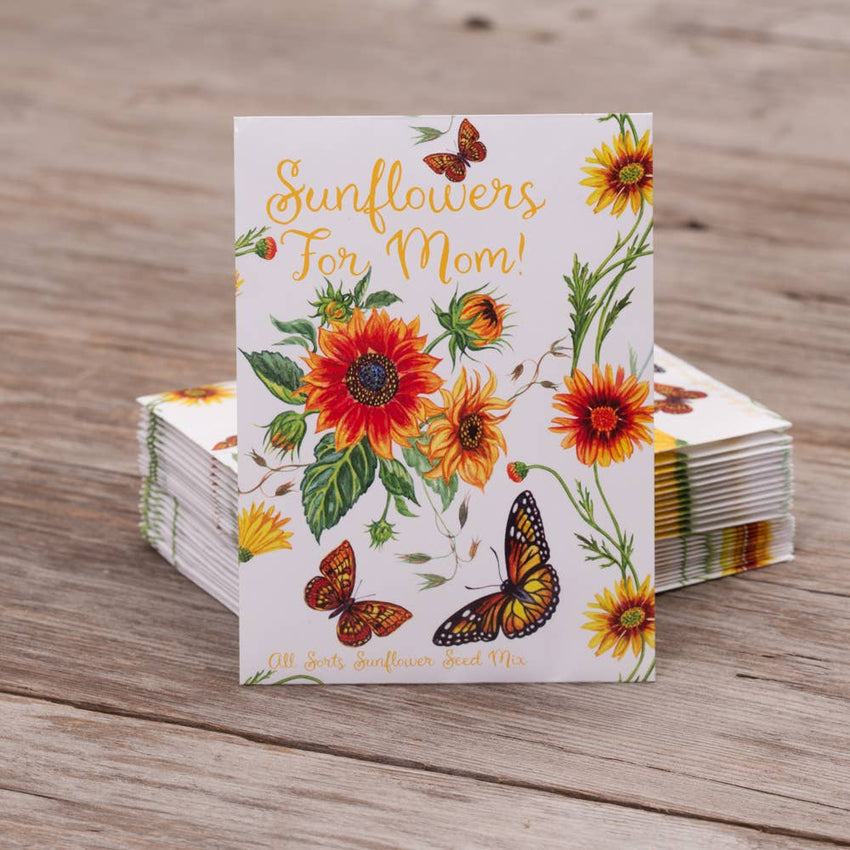 For the Garden | Seed Packets Sunflowers For Mom - All Sorts Sunflower Seed Packets