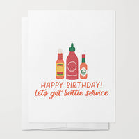 Hot Sauce Birthday Card | Funny Birthday Card Bottle Service