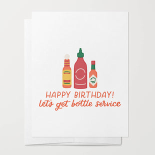 Hot Sauce Birthday Card | Funny Birthday Card Bottle Service