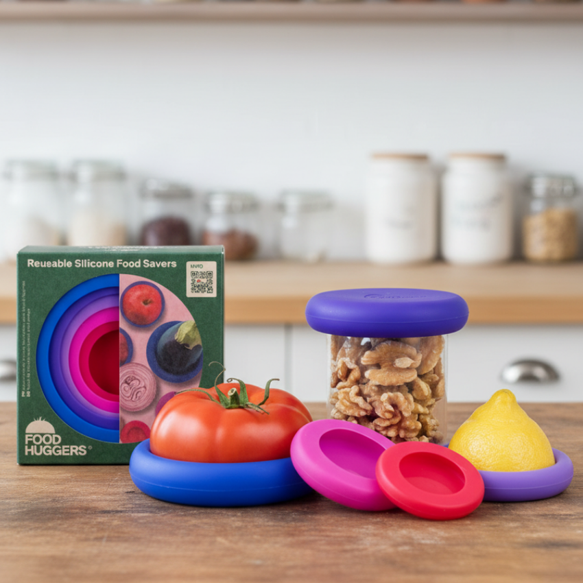 For the Home | Reusable Silicone Food Savers – Bright Berry (Set of 5)