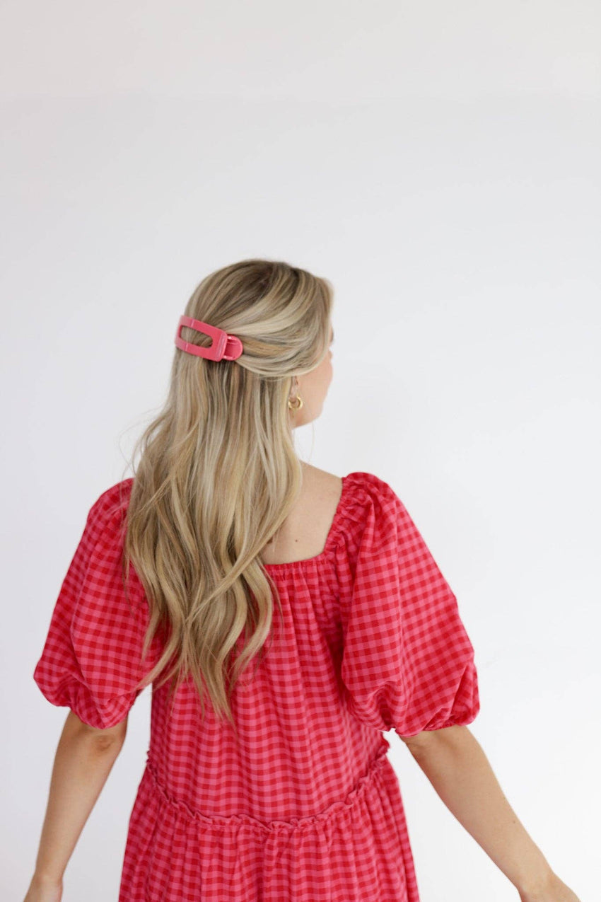 KAXI Oversized Lay Down Claw Clip — Flat Everyday Hair Clip