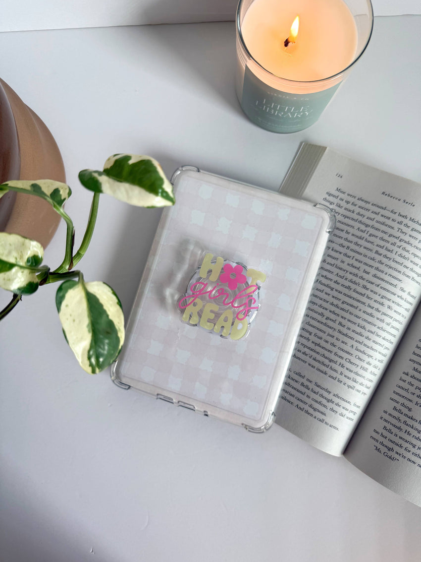 Hot Girls Read Kindle Grip - Bookish Gift & E-Reader Accessory
