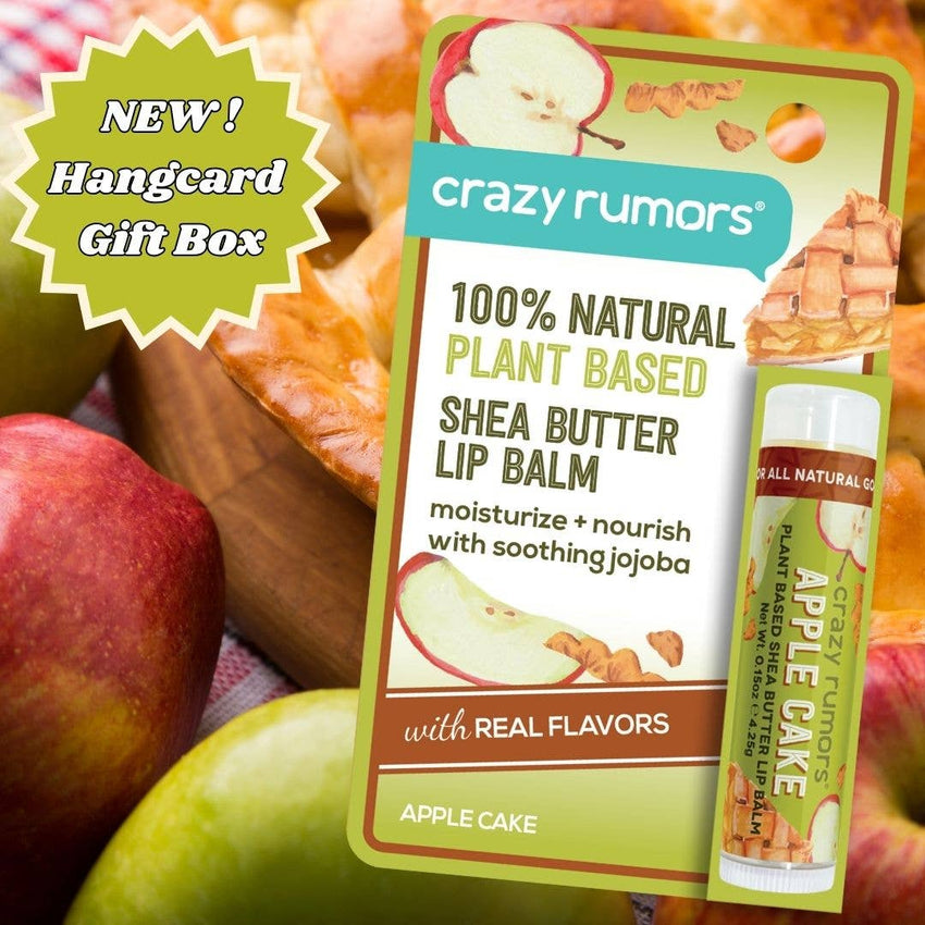 All Natural, Vegan Apple Cake Lip Balm Hangcard