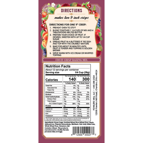 Fruit Crisp Mix