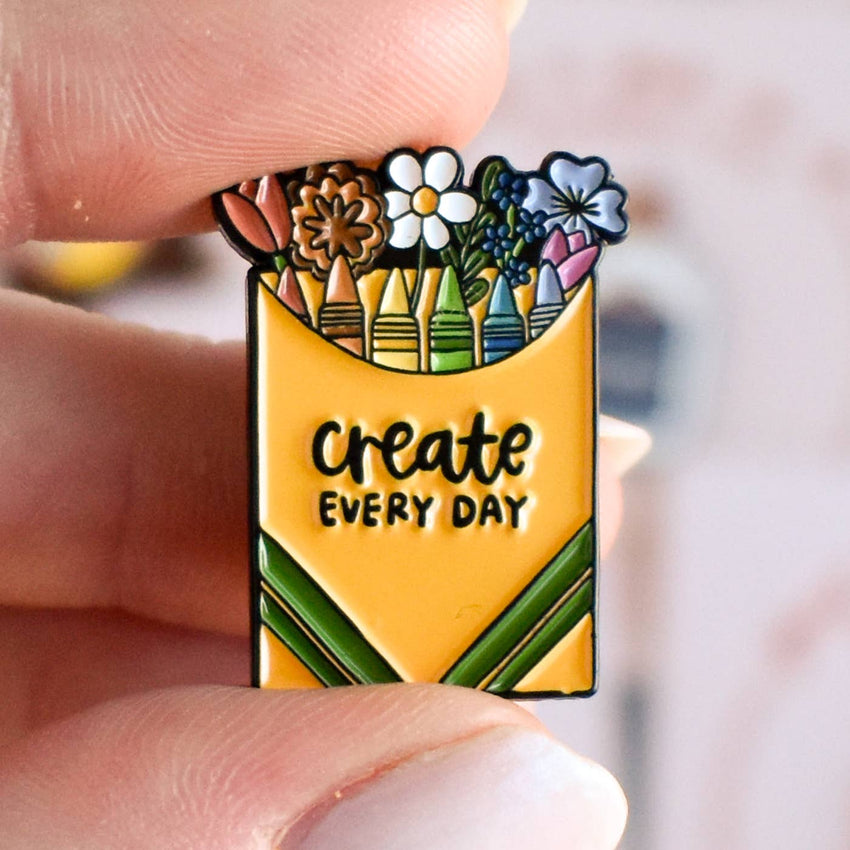Create Every Day Enamel Lapel Pin | 1-in