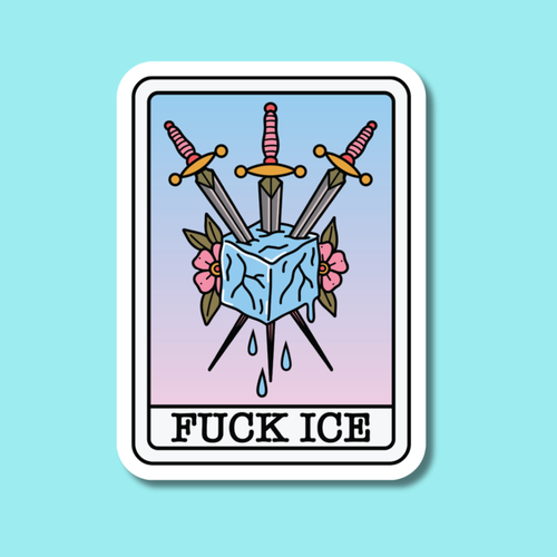 Fuck Ice Tarot Sticker