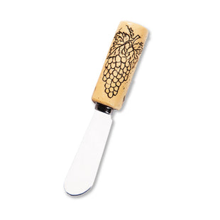 Grape Wine Cork Polyresin Cheese Spreader