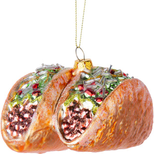 Funny Ornament - Blown Glass Tacos!