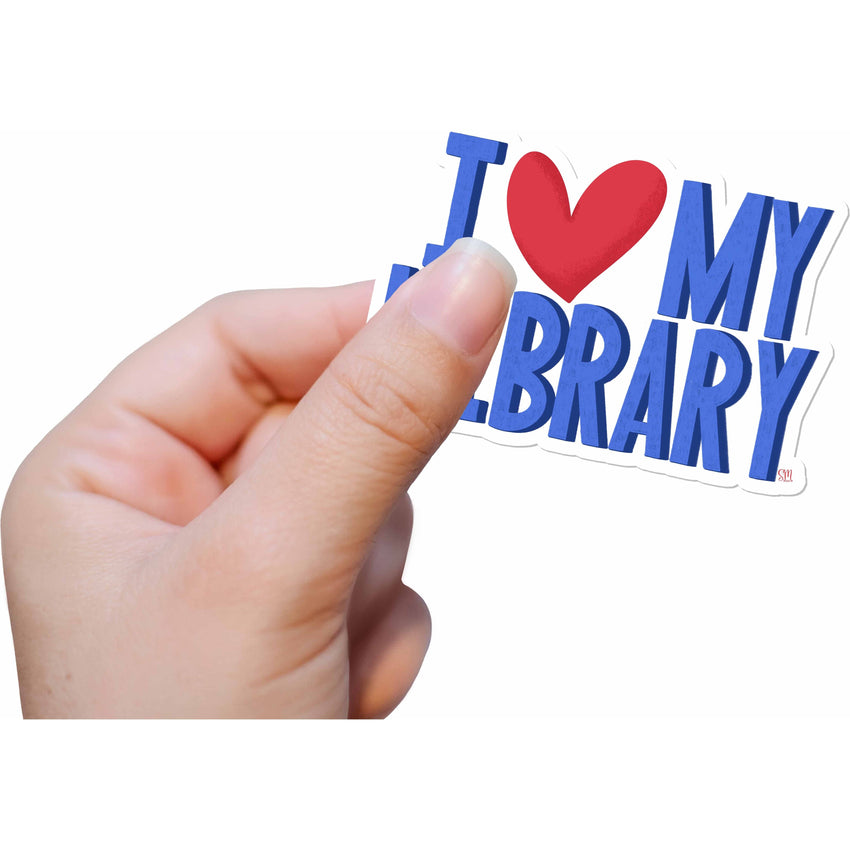 I ❤️ My Library | Waterproof, Vinyl Sticker