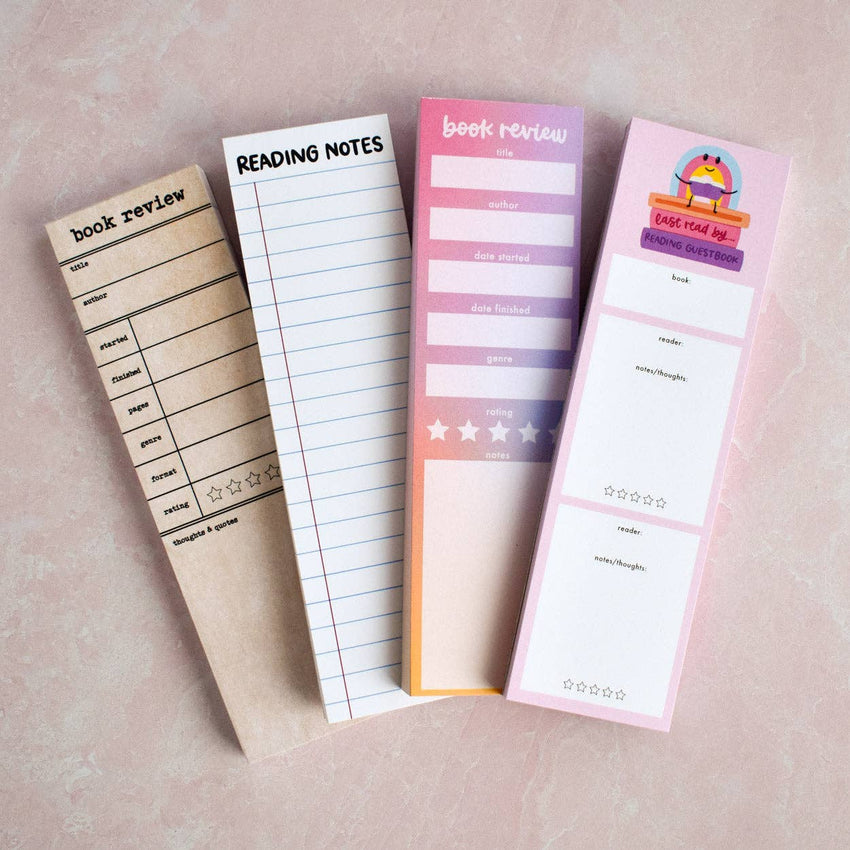 Reading Notes Bookmark Notepad | Bookish Stationery