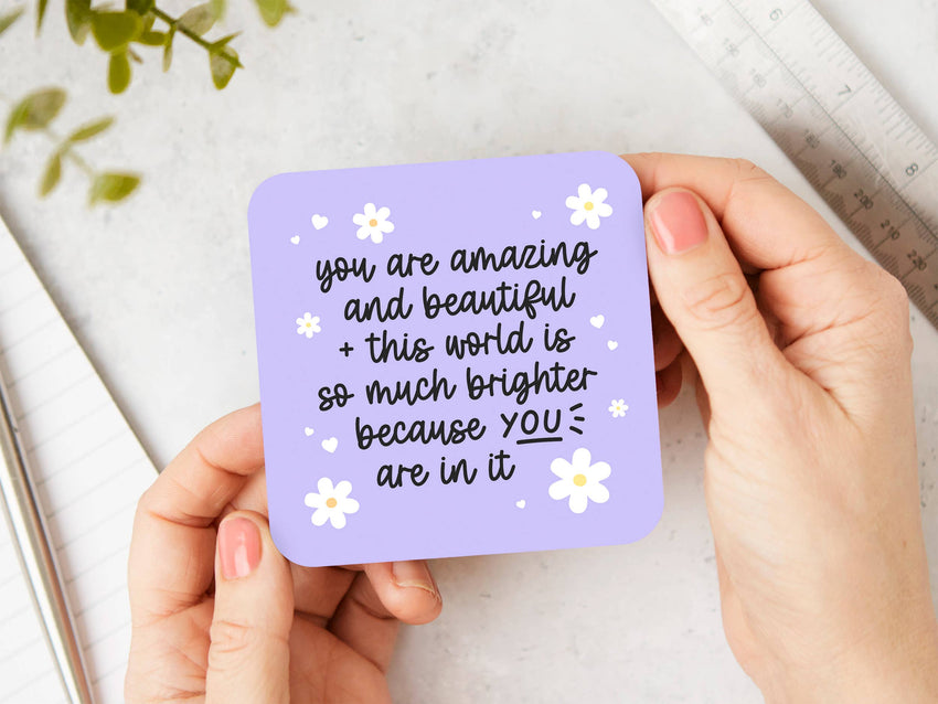 Affirmation Coaster, Home Decor, Gifts, Mother's Day Gifts