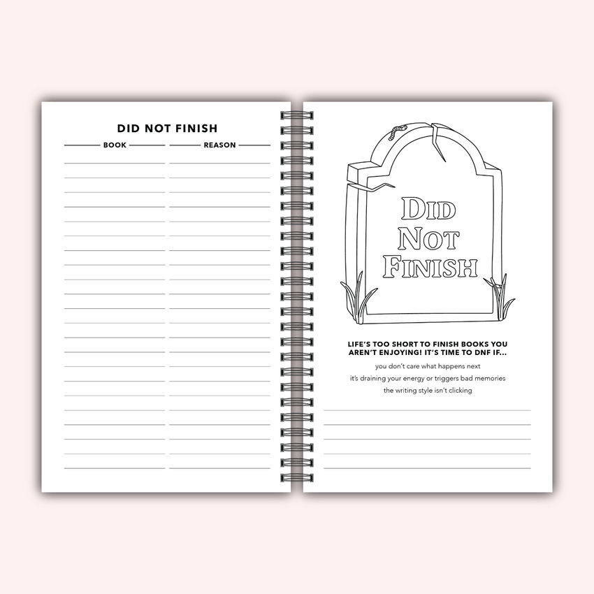 Books / Happy Place Reading Journal | Book Review Tracker